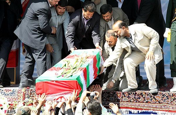 تشییع و خاکسپاری شهدای گمنام دانشگاه شاهد-12/7/89