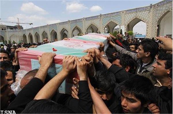 تشییع دو شهید گمنام درمشهد مقدس