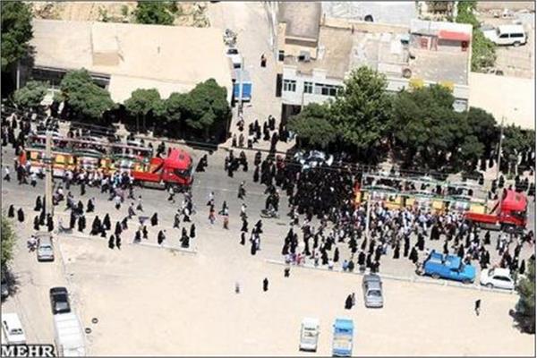 تشییع شهدای دوران دفاع مقدس در شهر خمین