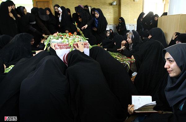 تشییع و خاکسپاری دو شهید گمنام در دانشگاه علامه طباطبایی