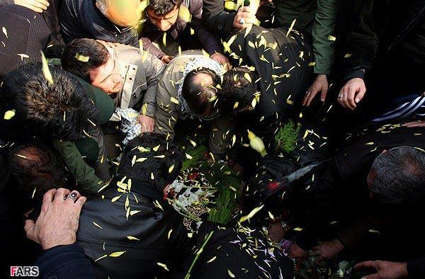 تشییع و خاکسپاری شهید گمنام در سپاه حفاظت فرودگاه مهرآباد