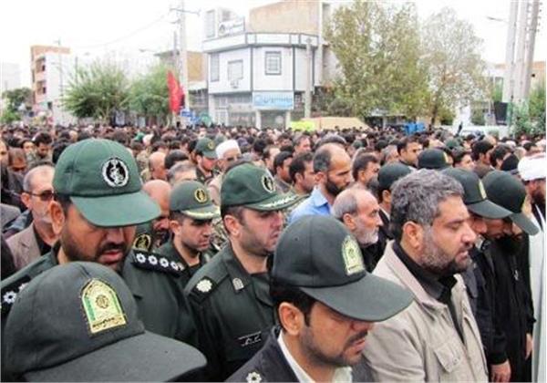 مراسم تشییع شهدای گمنام در گالیکش