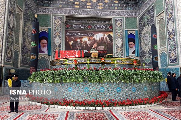 مراسم وداع با پیکر مطهر شهید محسن حججی - حرم مطهر رضوی 2