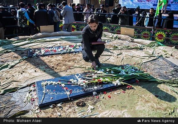 تشییع پیکر دو شهید گمنام در دانشکده فنی انقلاب اسلامی 14