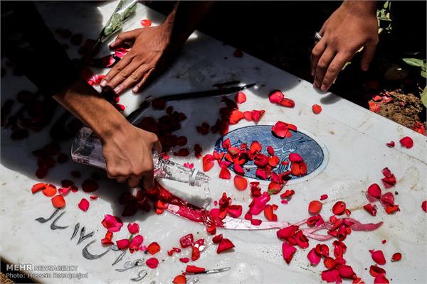 آئین تشییع و تدفین پیکر مطهر شهید غواص در نازی آباد تهران 28