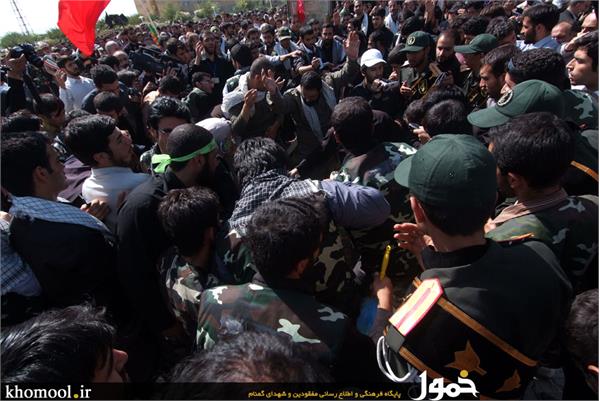 تشییع و خاکسپاری شهدای گمنام دانشگاه شاهد-12/7/89