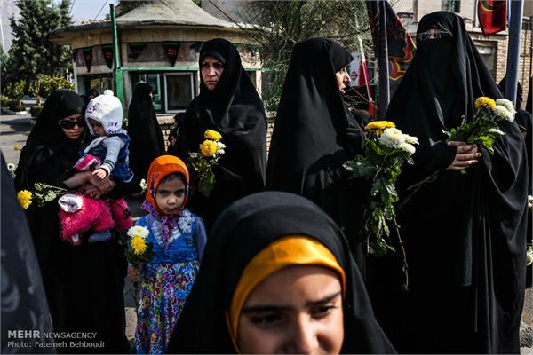 مراسم تشییع پیکر دو شهید گمنام در دانشکده شهید مطهری بسیج 4