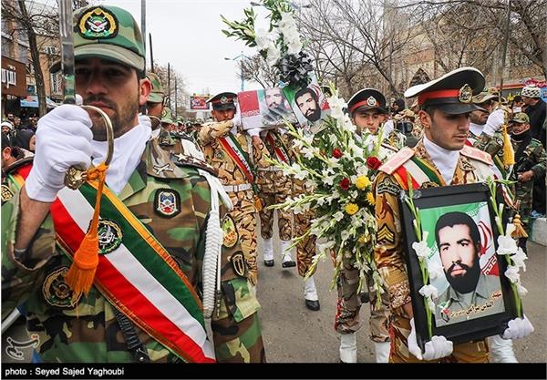 تشییع پیکر شهید دفاع مقدس الماس بیرامی - اردبیل 13