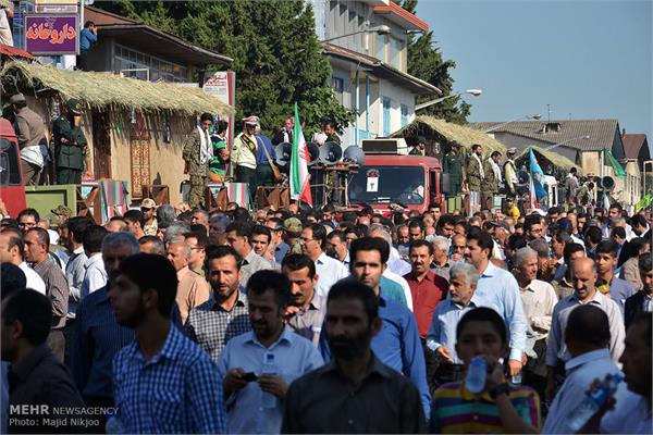 استقبال از شهید خط شکن و غواص در استان مازندران 9