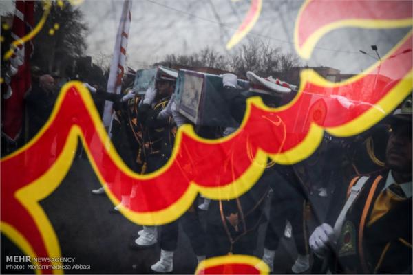 آئین تشییع ۱۴ شهید تازه تفحص شده نیروی انتظامی 12