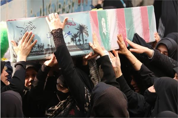 تشییع 200 شهید گمنام دفاع مقدس در تهران  7