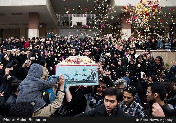 تشییع پیکر شهید گمنام در دانشگاه آزاد تهران شمال 24