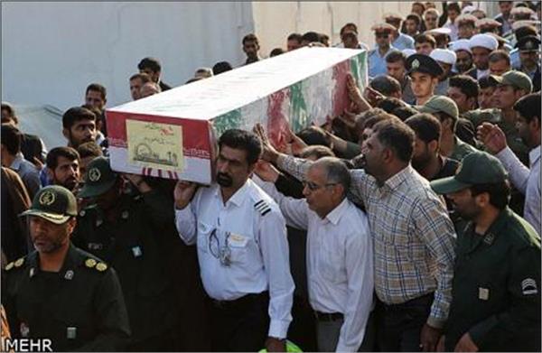 استقبال از دو شهید گمنام در بندر عباس