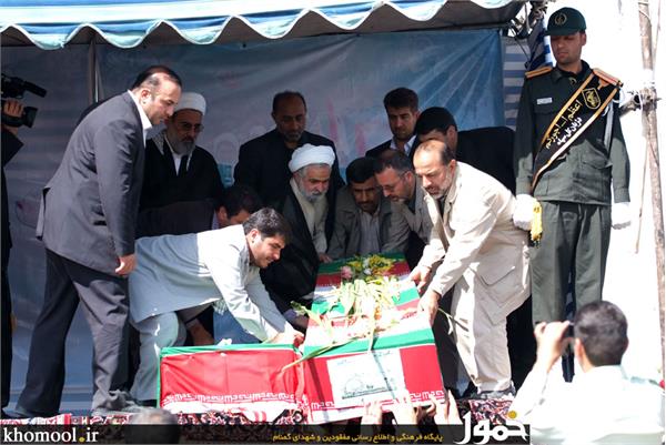 تشییع و خاکسپاری شهدای گمنام دانشگاه شاهد-12/7/89