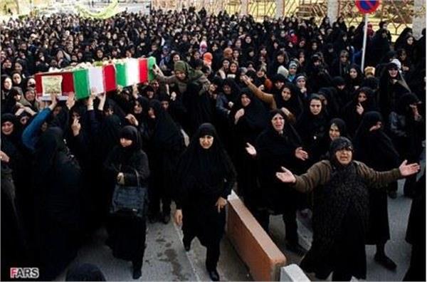 تشییع سه شهید گمنام در شهرستان بندر گز