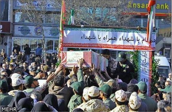 تشییع شهدای گمنام در همدان