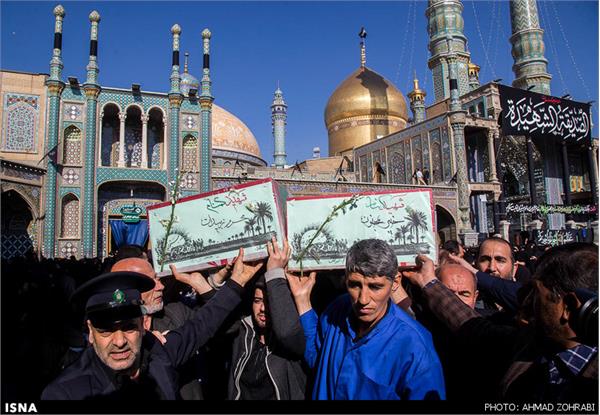 تشییع پیکر پنج شهید گمنام دفاع مقدس - قم