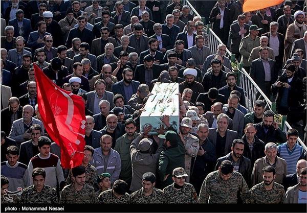 تشییع و تدفین پیکر های سه شهید گمنام در گرگان 17