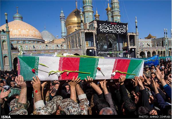 تشییع پیکر پنج شهید گمنام دفاع مقدس - قم