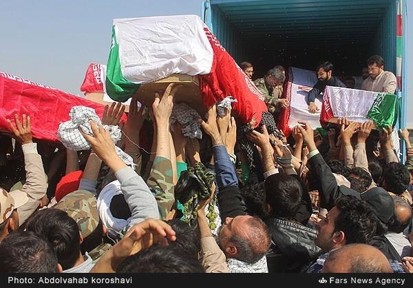 استقبال از 58 شهید دفاع مقدس در مرز شلمچه