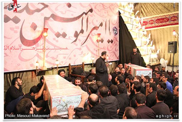 حضور شهدای غواص در مراسم احیا در مساجد 2