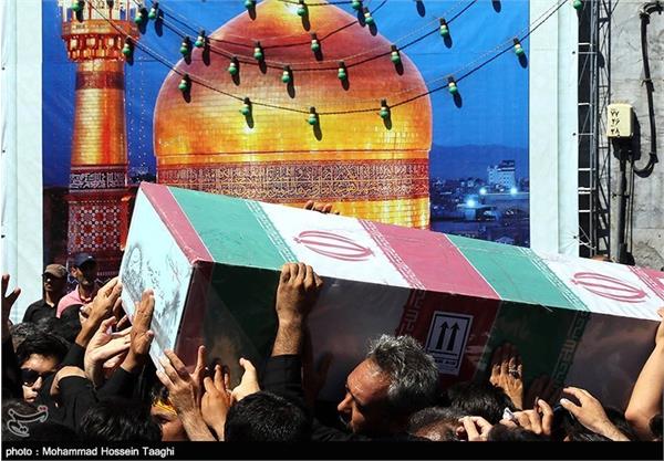 تشییع شهدای گمنام در مشهد 2