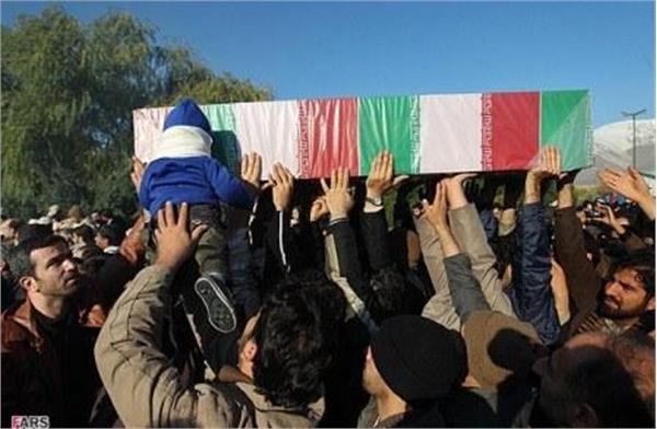 تشییع شهدای گمنام در ستاد نیروی هوایی سپاه