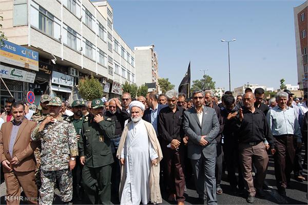 تشییع پیکر شهید رضا علی اعرابیان درسمنان 14