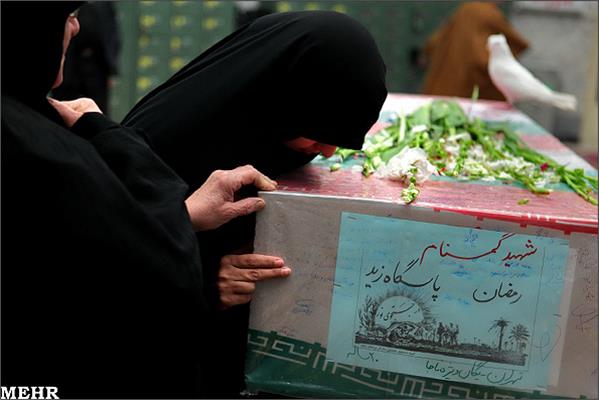 تشییع پیکر شهید گمنام در یگان‌ ویژه پاسداران ناجا