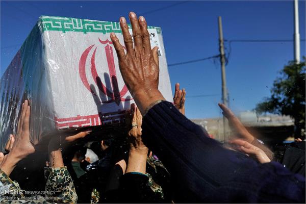 تشییع پیکر دو شهید گمنام در شهر بیدروبه اندیمشک 6