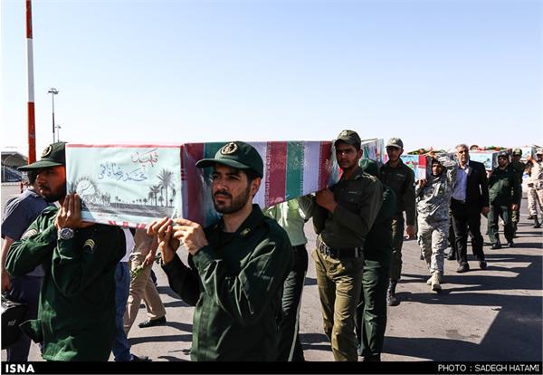 ورود پیکر مطهر 10تن از شهدای خط شکن به خراسان رضوی 6