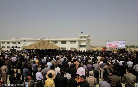 تشییع و خاکسپاری شهدای گمنام در دانشگاه جیرفت