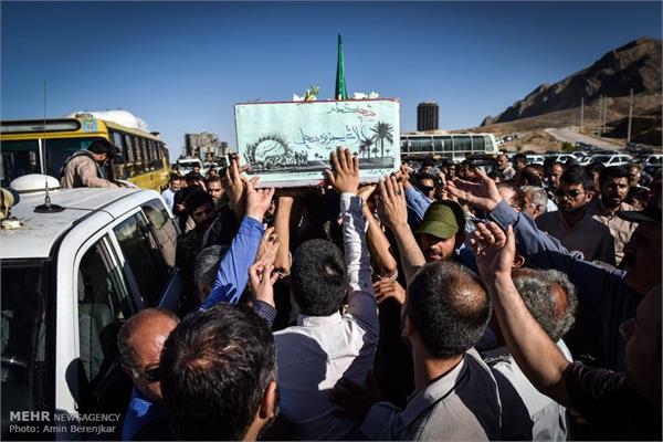 تشییع پیکر شهید گمنام در پارک کوهستانی دراک شیراز 3