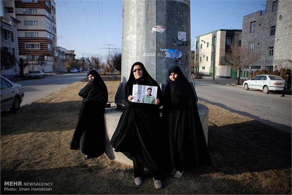 استقبال مردم همدان از پیکر شهید حسین سپهر 2