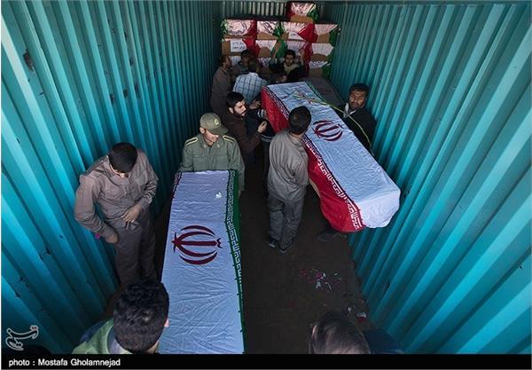 تبادل پیکر ۹۳ شهید در مرز شلمچه - خوزستان