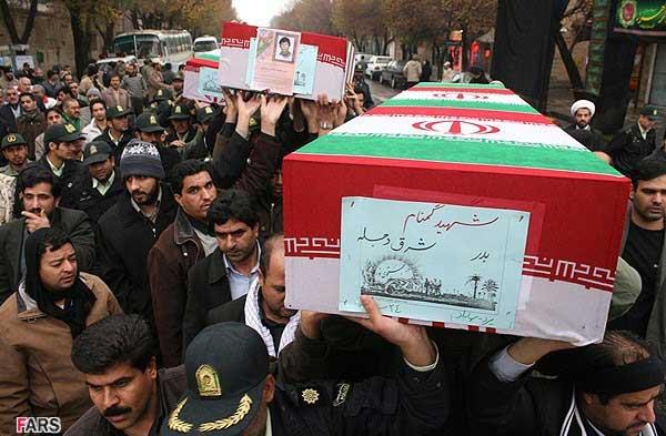 تشییع پیکر دو شهید گمنام و شهید 'محمدحسین گلبخشی منشادی" در یزد