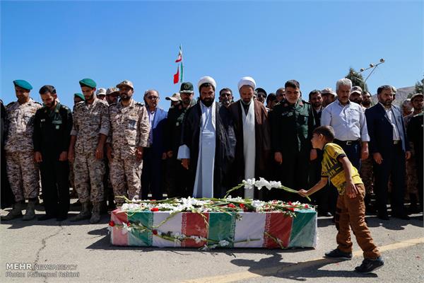 تشییع پیکر شهید گمنام در ستاد یگان صابرین سپاه 15