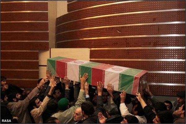 مراسم وداع با شهدا گمنام در مشهد مقدس