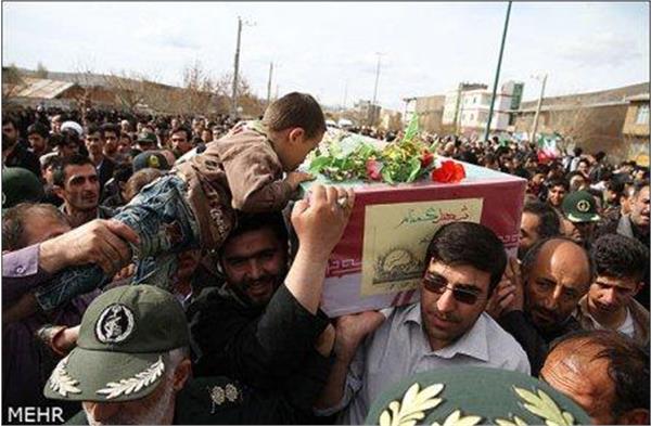 تشییع و خاکسپاری شهدای گمنام در استان اردبیل