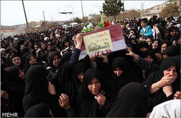 تشییع و خاکسپاری شهدای گمنام در استان اردبیل