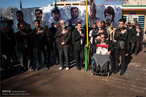 تشییع شهید گمنام در دانشگاه فنی دختران شاهرود‎ 3