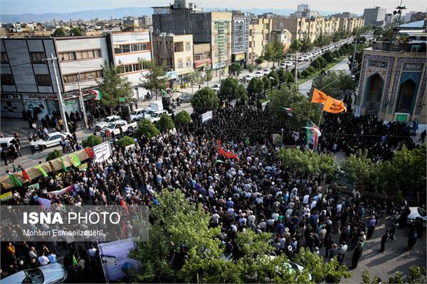 تشییع دو شهید گمنام در پارک نیلوفرآبی مشهد 6
