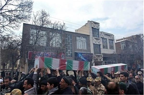 تشییع و خاکسپاری دو شهید گمنام در اردبیل 7