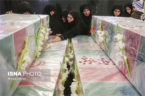 تشییع پیکر شهدای گمنام دفاع مقدس - قم و تبریز 1