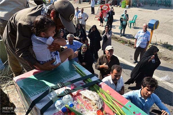 استقبال از شهید خط شکن و غواص در استان مازندران 11