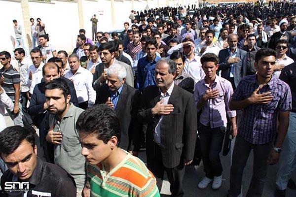 تشییع و خاکسپاری شهدای گمنام دانشگاه آزاد شیراز_11/7/89