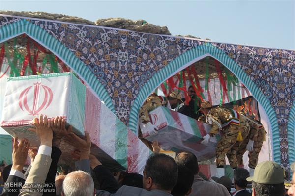 تشییع پیکر چهار شهید گمنام در بیرجند 4