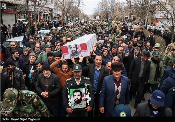 تشییع پیکر شهید دفاع مقدس الماس بیرامی - اردبیل 10