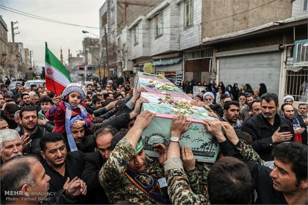 تشیع دو شهید گمنام سال های دفاع مقدس در شریفیه قزوین 6