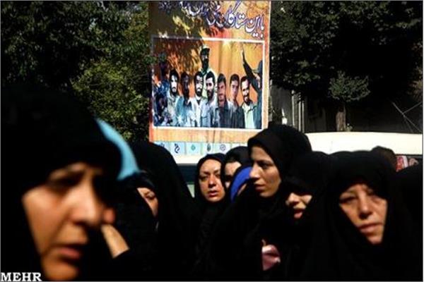 مراسم تشییع وخاکسپاری در دانشکده فنی دخترانه شریعتی